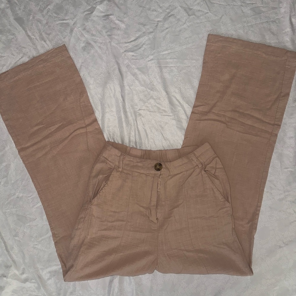 Rachel Pally Textured Tan Pants
